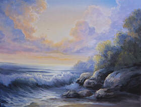 seascape acrylic painting